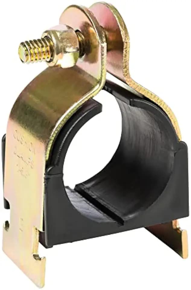 RUBBER CUSHION STRUT CLAMP YELLOW ZINC (1" CTS) 10-PACK USA MADE