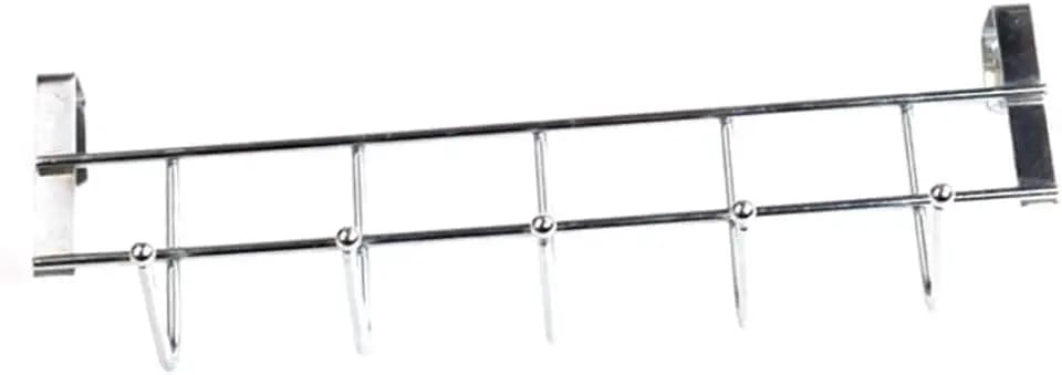 Kitchen Storage Mount Hook Horizontal Strip Door Back Hanger Stainless Steel Rustproof 24x8.5x2.5cm