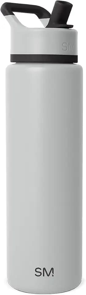 Simple Modern Insulated Water Bottle with Straw | 30oz | Gray
