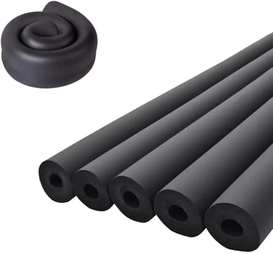 Pipe Insulation Foam Tube 1-5/8"ID *3/8" TH-6FtFoam Tubing Black Pipe Cover Heat Preservation for Outdoor Water Pipe Insulation,AC Unit, Guitar Stands, Exercise Machine Handle and Roof Rack Etc