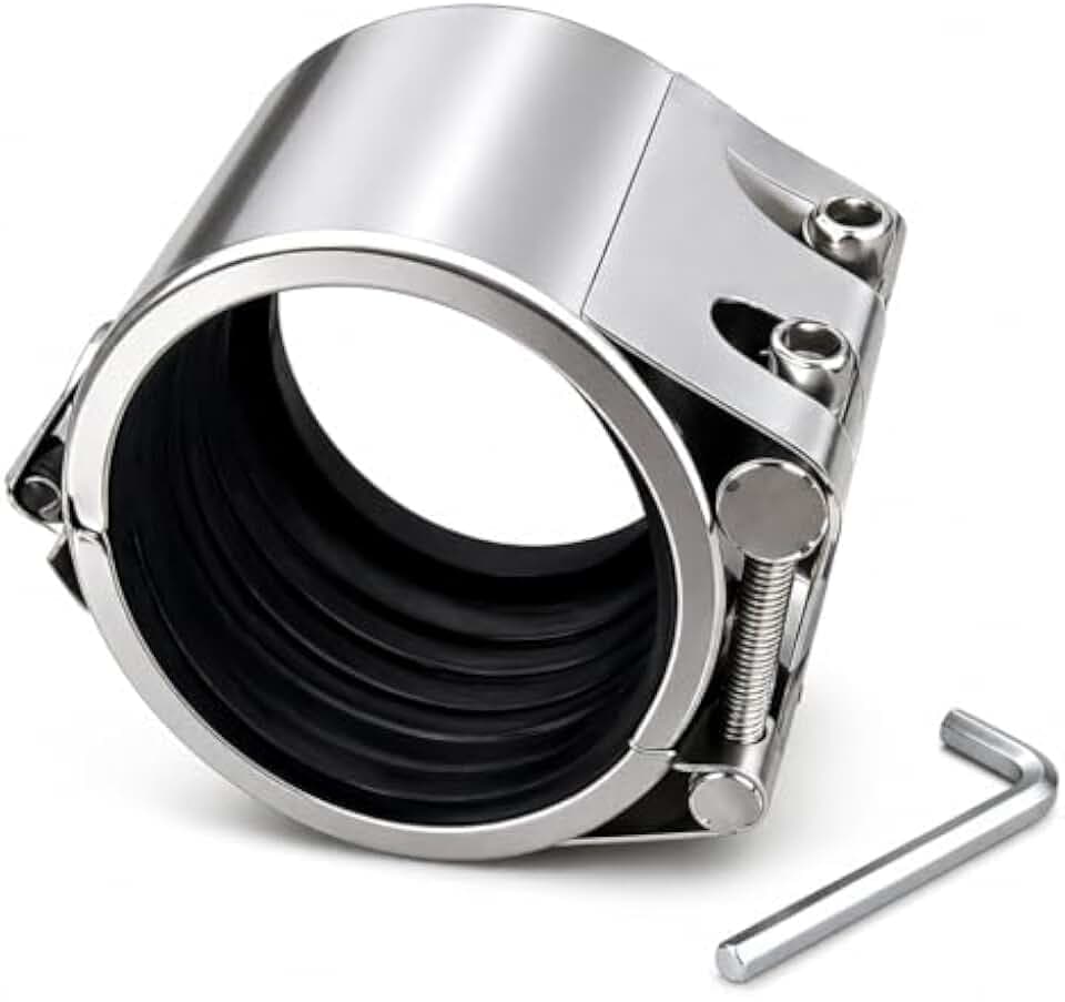 Pipe Repair clamp, Leak Sealer, Emergency Pipe Repair Kit for Plastic and Metal Pipes (47mm-51mm/1.85-2inch)