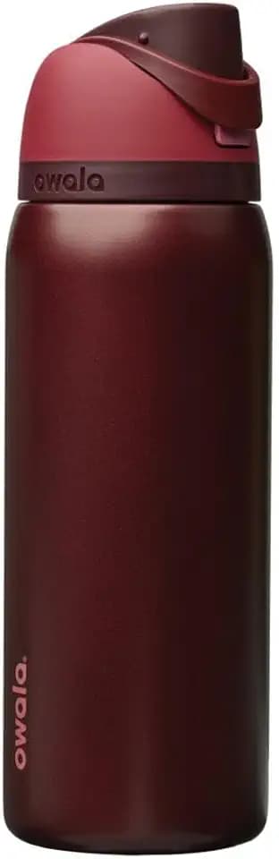 Owala FreeSip Stainless Steel Water Bottle 32 oz Black Cherry