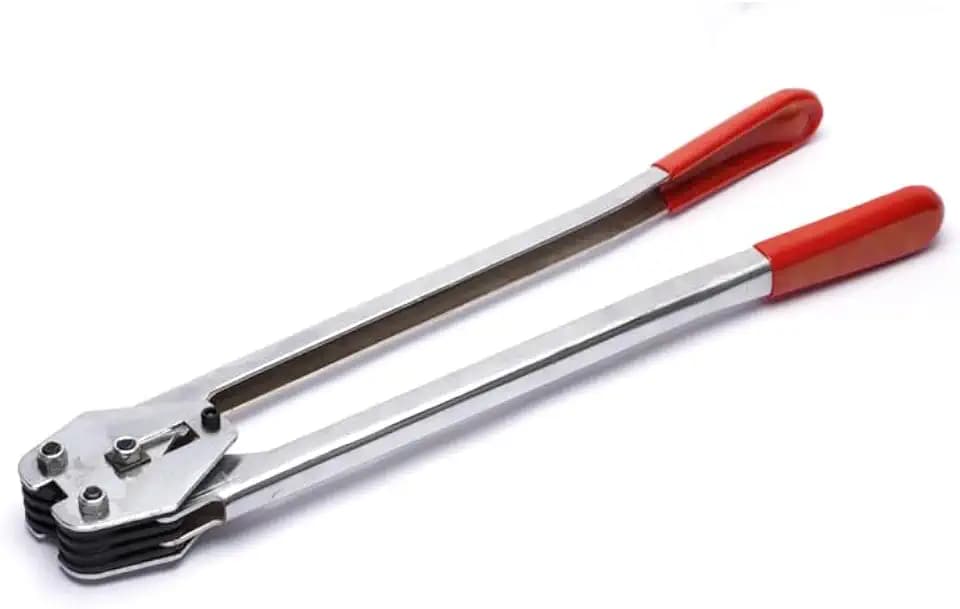 Heavy Duty Sealer/Crimper for 1/2"~3/4" Polypropylene/PET Strapping(Red)