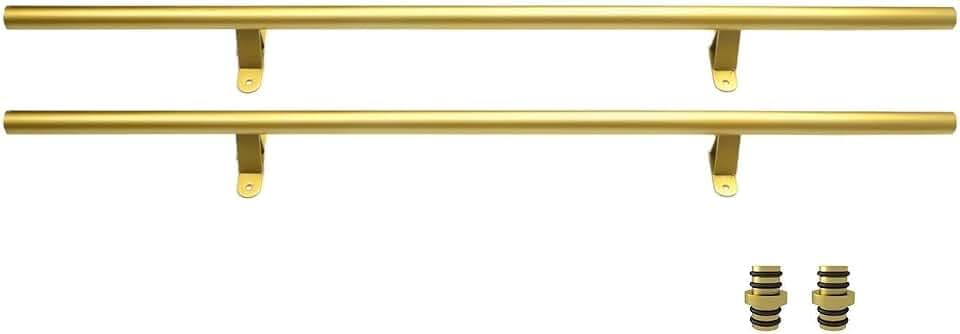 Gold Rolling Library Ladder Hardware Kit, 8FT Extension Kit
