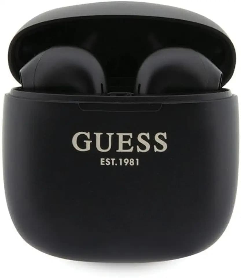 Guess Kopfhörer Bluetooth GUTWST26PSK TWS + Dockingstation Schwarz Classic EST Logo