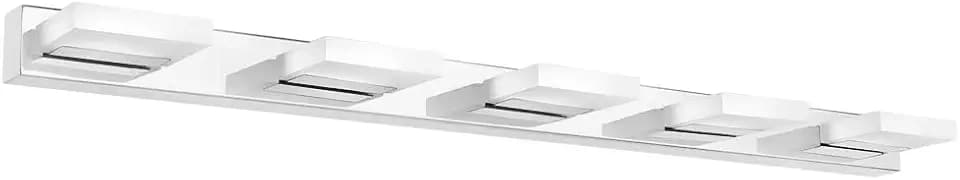 Klighten 20W LED Spiegelleuchte 360° drehbar Kaltweiß 6000K, Chrom