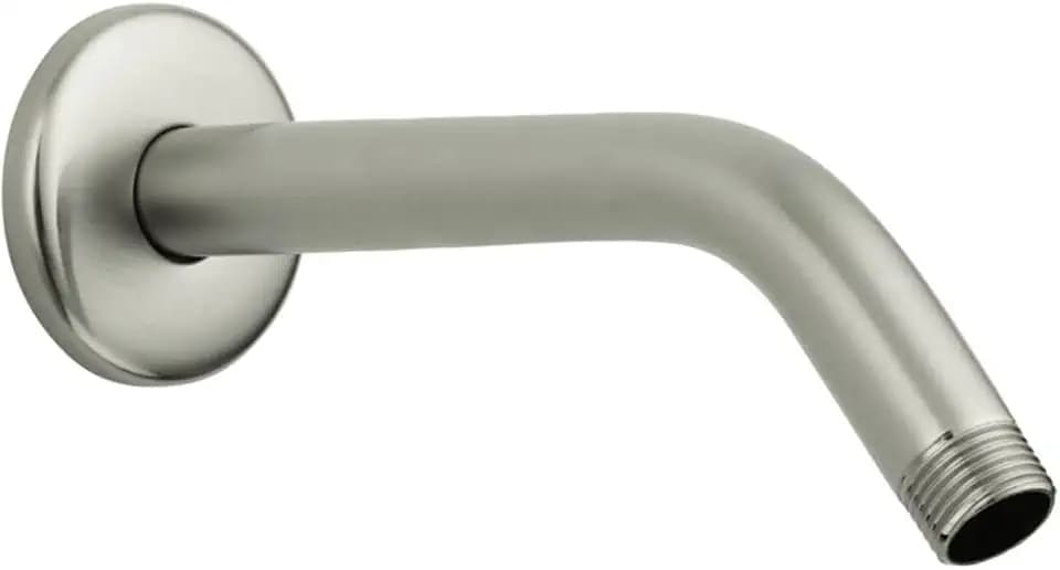 hansgrohe Extended Length 9-inch Modern Showerarm in Brushed Nickel, for Wall Mount Showerhead, 04186823