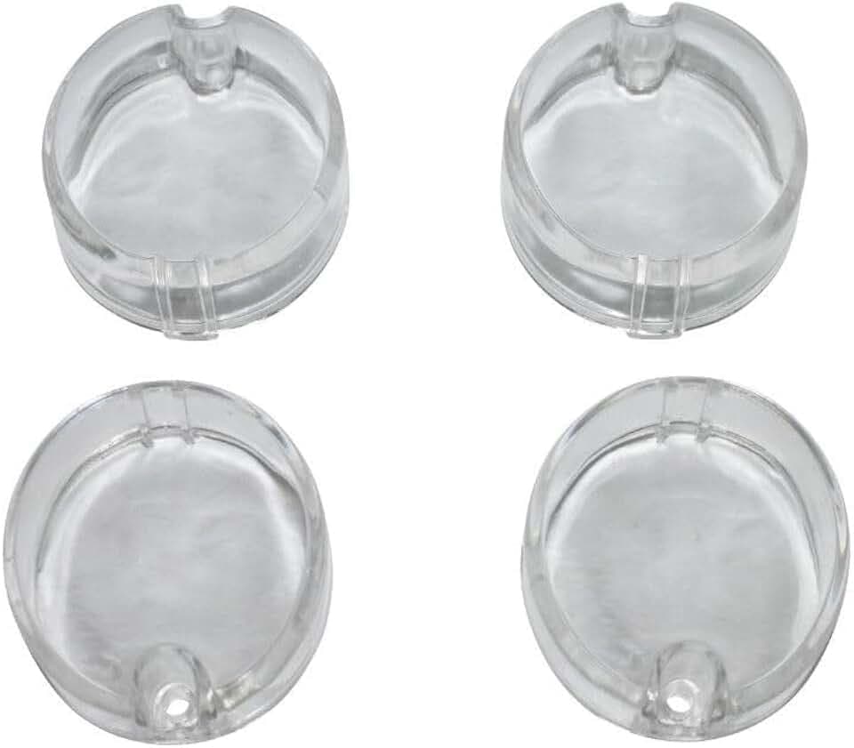 cyclingcolors 4x Blinkerglas vorne und hinten für Motorrad, Roller, Moped, Kunststoffschutz, kompatibel mit Derbi Senda