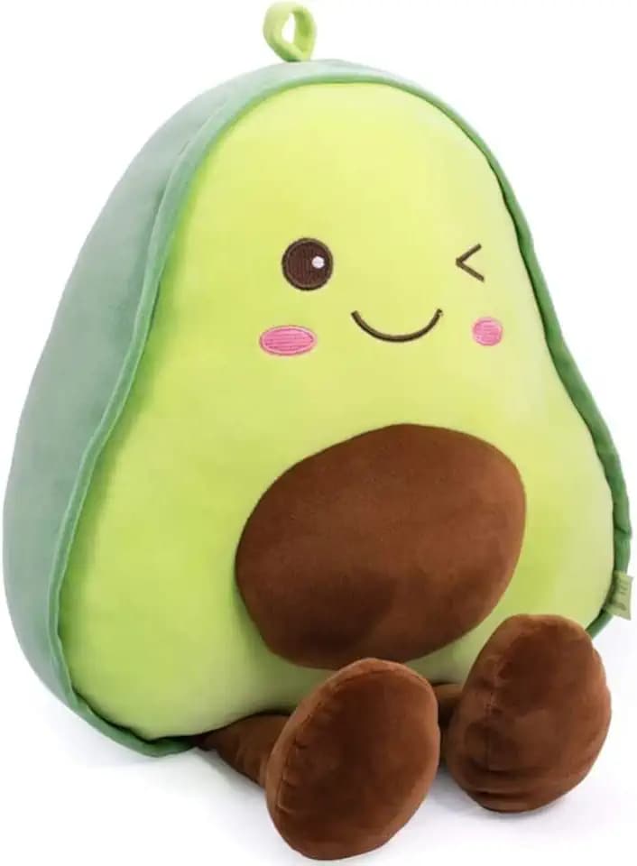 NatureMan 16.5 inch Avocado Plush Toy Pillow Gift, Lovely Fruit Plush Toy Doll, Suitable for Children, Girls, Boys and Holiday Gifts