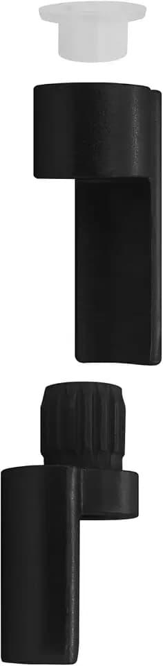 Nuk3y Door Saver 3 III Hinge Pin Stop for Residential Doors Fits All 3"" to 4-1/2"" Hinges (Black)