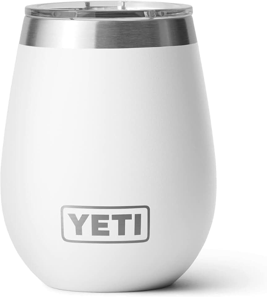 YETI Rambler Weinbecher Mit MagSlider-Deckel, White, 10 oz (295 ml)
