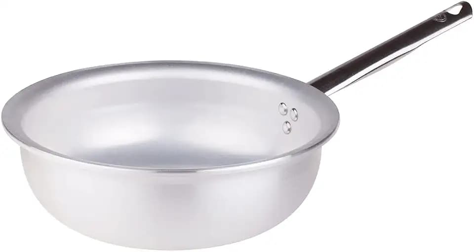 Pentole Agnelli Linea Alu, Profi-Pfanne, 5 mm, Radiant, Silber, 24 cm