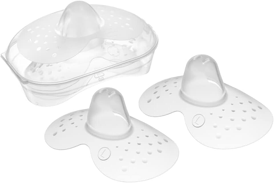 Mam Stillhütchen aus Silikon, Größe 2 - Nippel mittel/groß 23 mm, Doppelpack.