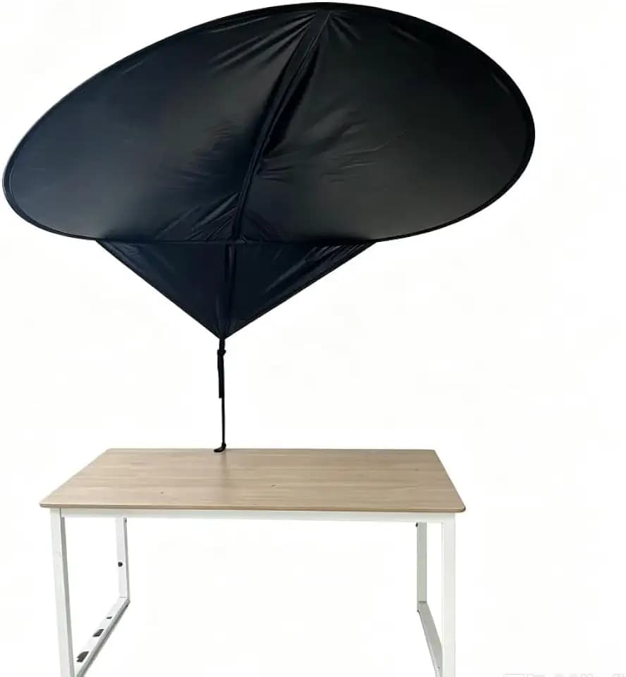 Comastbo 65" office cubicle desk shade,designed for light sensitive workers,idea for office cubicles and orginal desk canopy,block overhead light Black(Patent pending)
