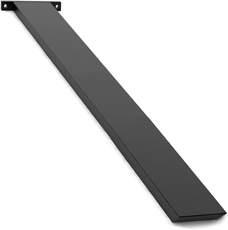 Hidden Island Countertop Support Bracket 1 Pack Black 28 Inch Heavy Duty Granite Countertop Bracket Iron Island Support Brackets for Granite Quartz Wood
