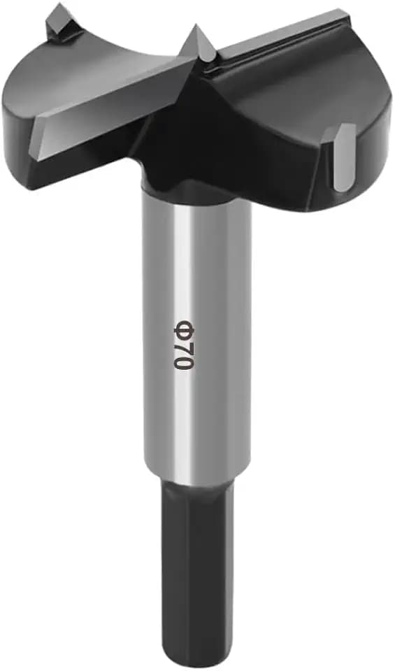 ASNOMY 2-3/4 Inch Forstner Drill Bit, Carbide Tipped Forstner Bit for Hard Wood, Wood Drilling Hole Saw Set Woodworking Hinge Cutter Tool Kits for Woods Plastic Plywood