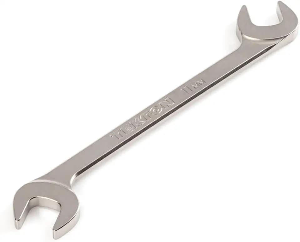 TEKTON 11 mm Angle Head Open End Wrench | WAE84211 | Made in USA