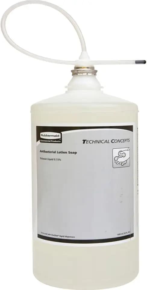 Rubbermaid CommercialProducts Enriched Lotion Antibacterial Hand Wash, 1600ml, Liquid Hand Soap, Fragrance Free, Pack of 4