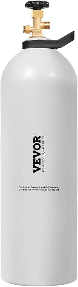 VEVOR CO2 Tank, 20 lbs New Aluminum Alloy Cylinder, CO2 Air Tank with Spray Coating, CGA320 Valve, Handle & Adjustable Pressure, DOT & TC Approved Cylinder for Draft Beer Dispensing
