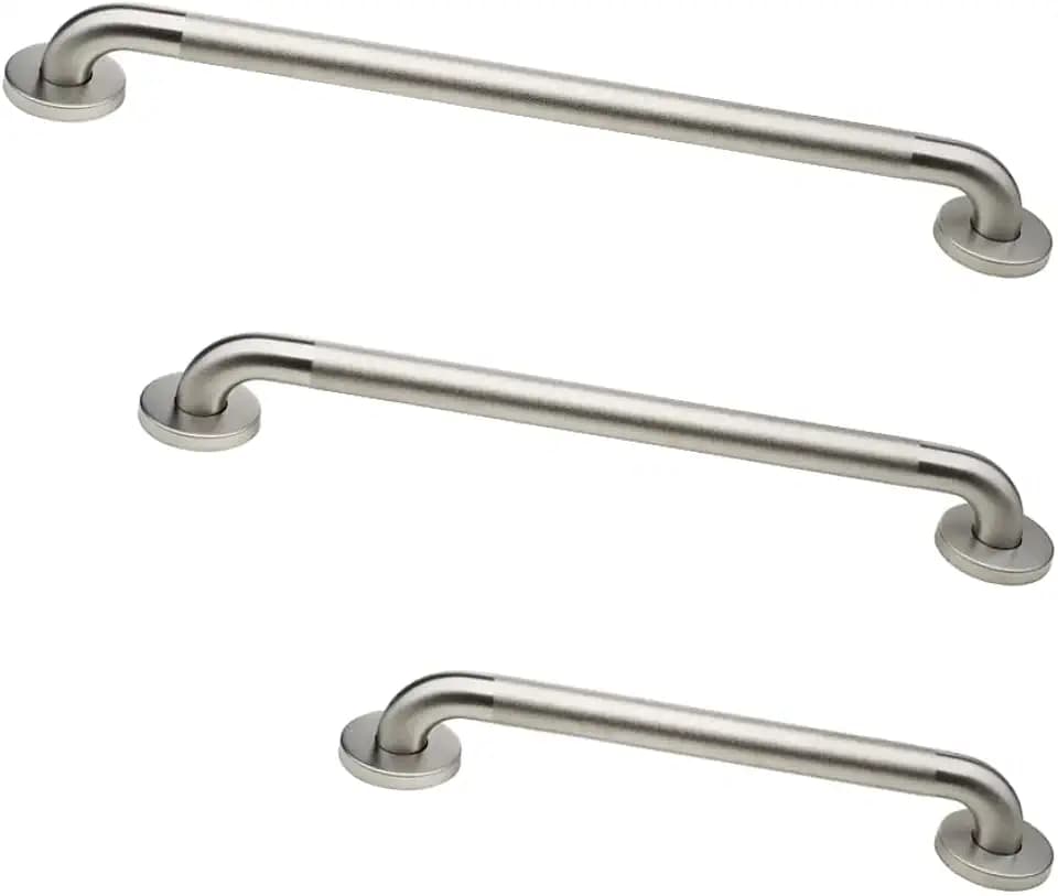 ADA Grab Bar Bundle, Peened/Textured, Pack of 3, 18/36/42 in
