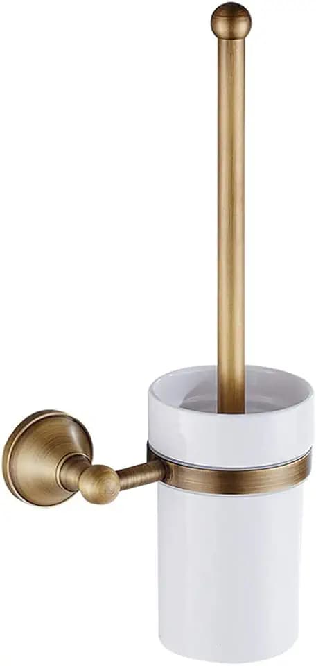 Wall Mount Toilet Brush Holder, Antique Bronze Brass