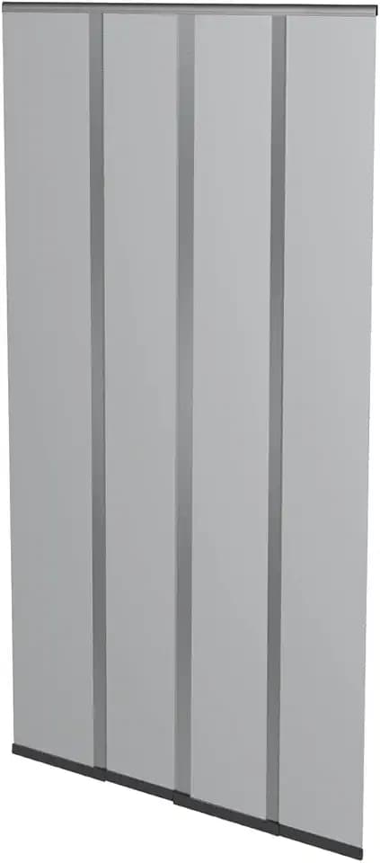 Windhager Fliegengitter Balkontür 100 x 220 cm Anthrazit, Insektenschutz Türvorhang ohne Bohren, Polyester Fliegenvorhang individuell kürzbar, Moskitonetz für Terrassen, Balkone und Türen, 04345