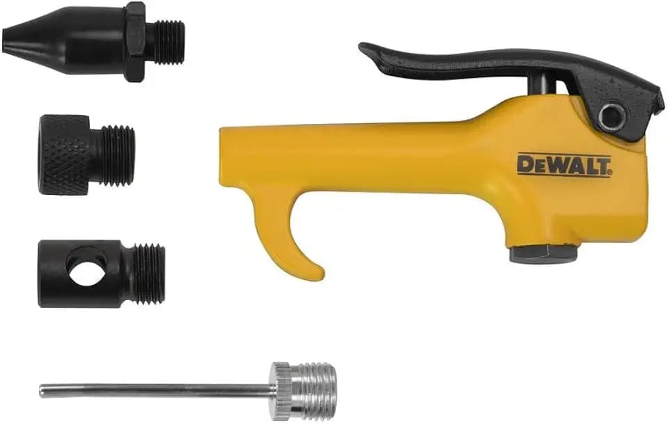 Five 5-pieces Blow Gun Kit (with Venturi Tip, Rubber Tip, Adaptor, and Needle Inflation Tip)