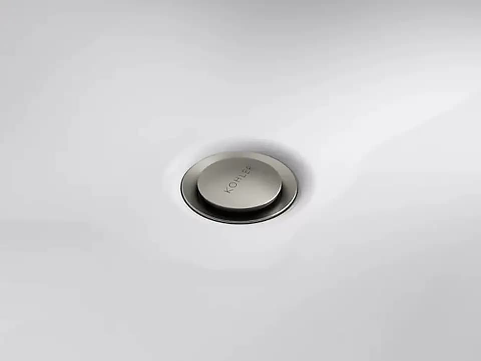 Kohler RH1464524-BN Clicker Drain with Overflow in Vibrant Brushed Nickel