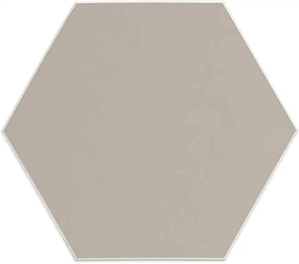 WallPops Hexagon Beige Peel and Stick Luxury Wall Tiles, WPWT6248