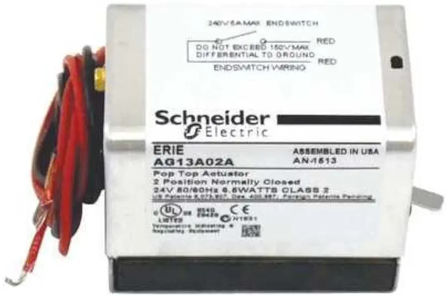 ERIE AG13A02A Normally Closed Actuator,24V, End Switch G0116019