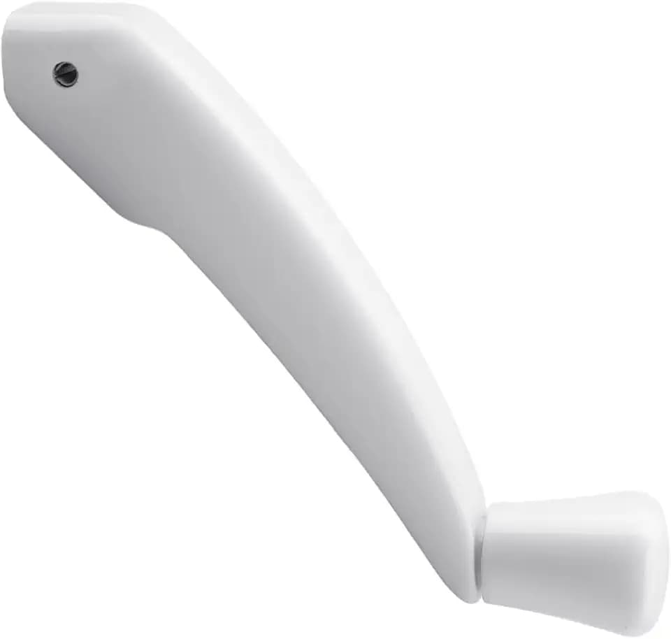 Universal Casement Window Crank Handle Replacement Low Profile Folding Style for 11/32 in. Spindle Casement and Awning Window Crank Handle Diecast Zinc for Milgard and Truth Operator