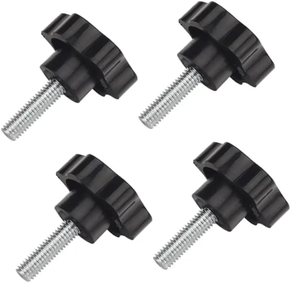 (4pcs) 481625-01 Wing Nut Knob 3/8"-16 x 1-1/4" For Scag Grass Catcher Cheetah Turf Tiger & More,Fits SFZ48-18FR SCZ61RD-31FX SFW48-16BV SFZ48-18FR SCZ52V-23FX