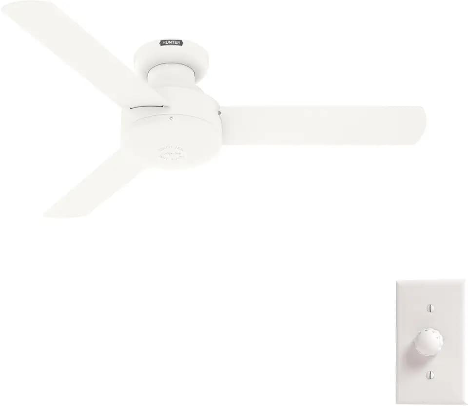 Hunter Presto, Indoor, Ceiling Fan, Wall Control, 44 inch, Matte White