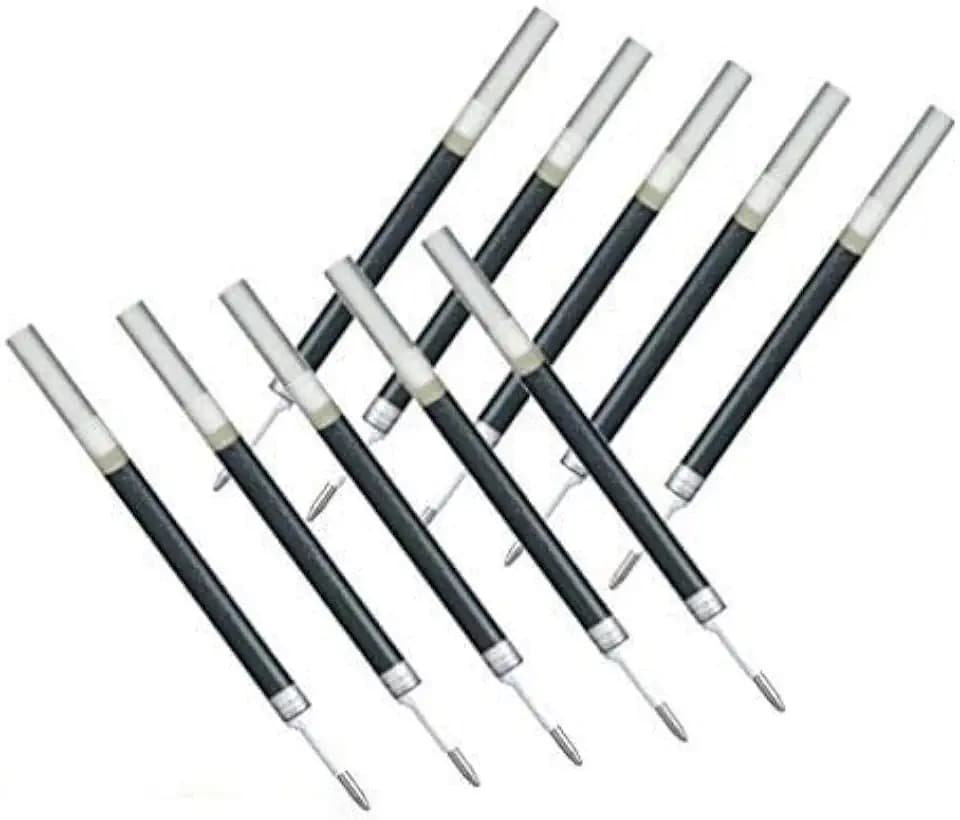 Pentel Refill Ink for EnerGel Liquid Gel Pen / 1.0mm Black Ink/Value Set of 10 Refills