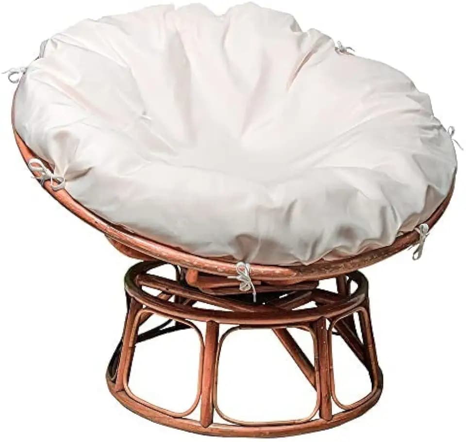 Papasan Cushion Covers Only, Outdoor Cushion Water Resistant Slipcover for Papasan Chair Cushion, Easy to Clean Internally Fixed Removable Zippered Papasan Cushion Cover