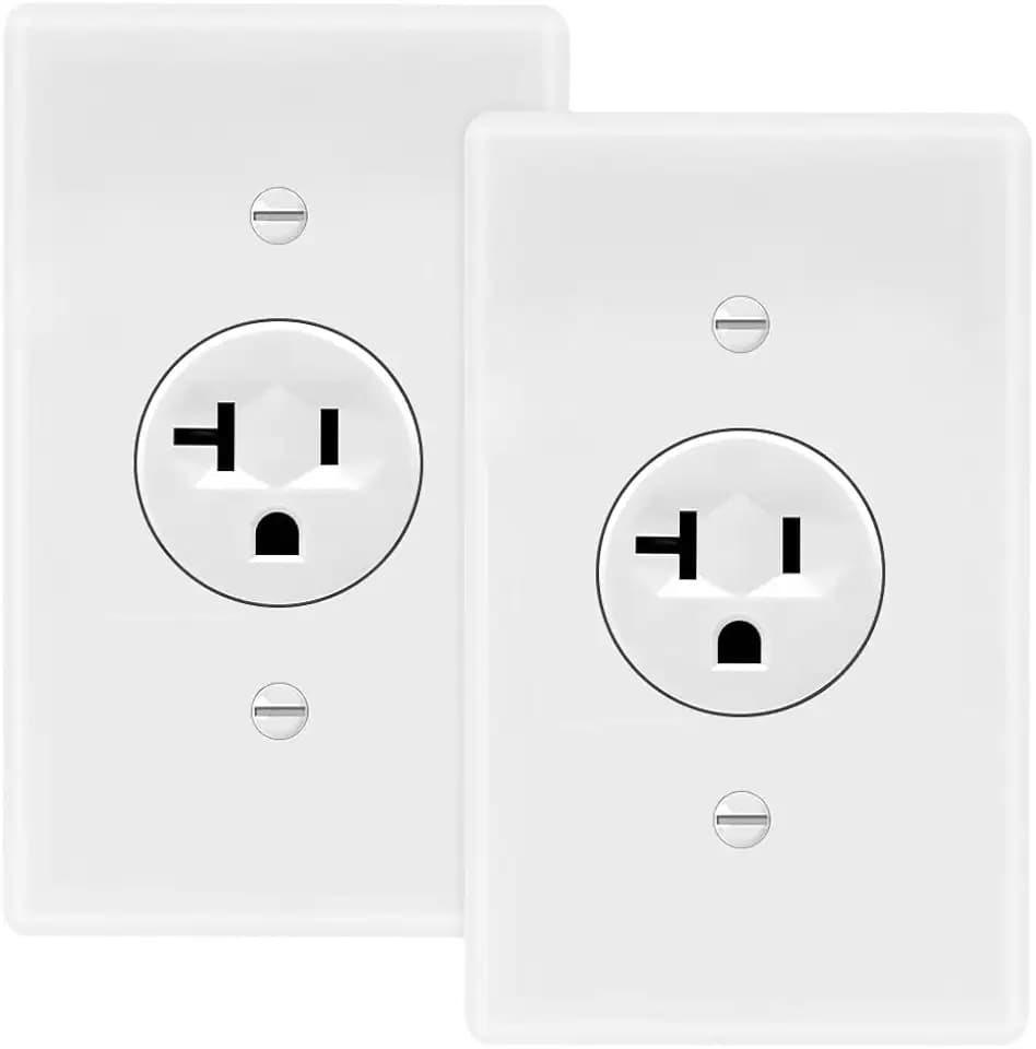 Maxxima 20A Tamper Resistant Single Receptacle Wall Outlet, 2 Pk