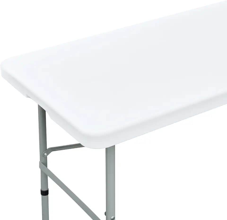 NEWISHER Fitted Rectangle Tablecloth 30 x 72 Inch Elastic for 6ft Table