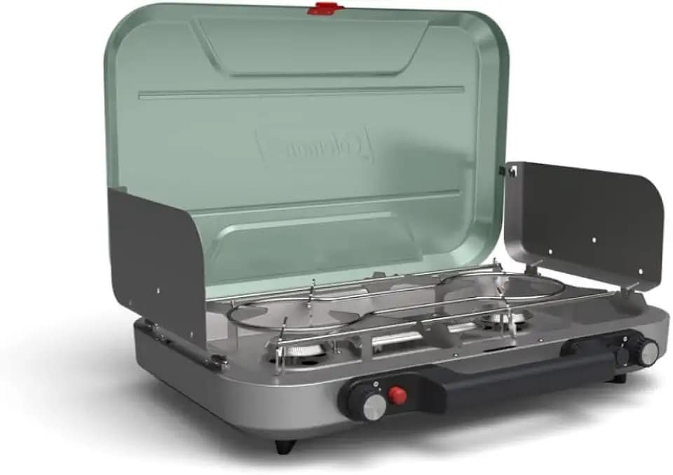 Coleman Cascade 328 3-Burner Camping Stove, Portable, Matchless Lighting