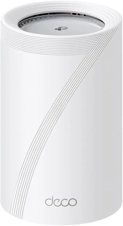 TP-Link Deco BE65 Pro Wi-Fi 7 Mesh WLAN Set (1er-Pack), Tri-Band BE9300 Router & Repeater, 2 × 5G-Port + 1 × 2,5G-Port pro Einheit, USB 3.0, MLO, VPN, WPA3, empfohlen für Haushalte mit 1–2 Schlafzimme
