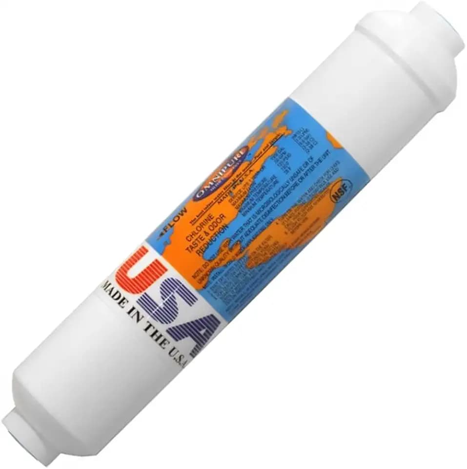 IPW Industries Inc-Omnipure - (K2567-BB) - 10" x 2" GAC with 0.5 lb of KDF-55 Inline Filter 1/4" NPT