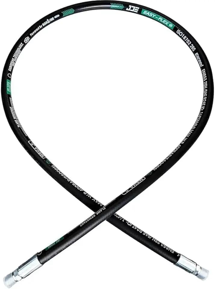 Heroson15611-04-04RW Hydraulic Hose Assembly 1/4 ”,48 ”Long,Black