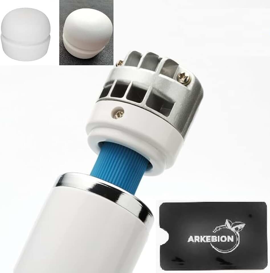 Europe Magic Wand Original-Packung ARKEBION®: Metall-Massagekopf, inspiriert vom Magic Wand HV250 -Massagegerät und seiner glatten Spitze. Insgesamt 2 Spitzen + RFID-Kartenschutz