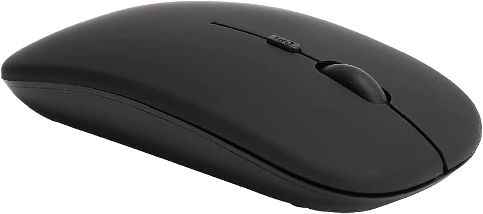 Maus Bluetooth, Maus Kabellos Funkmaus Mouse Schwarz Wireless Mouse Bluetooth 5.0 Silent Office für OS X/MI/Laptop Tablets Computer PC