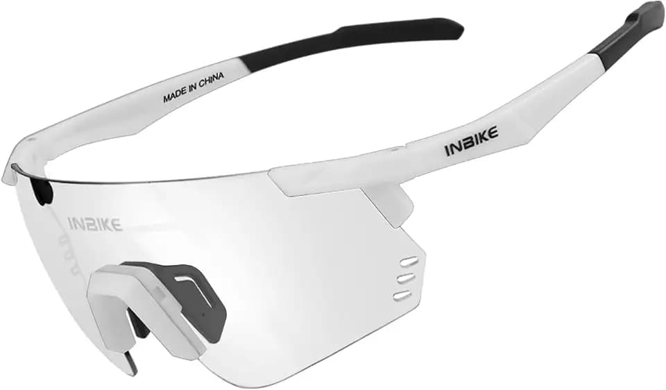 INBIKE Photochromic Cycling Glasses for Men Women, Polarized UV400 Protection Sports Sunglasses TR90 for Road/Mountain Bike