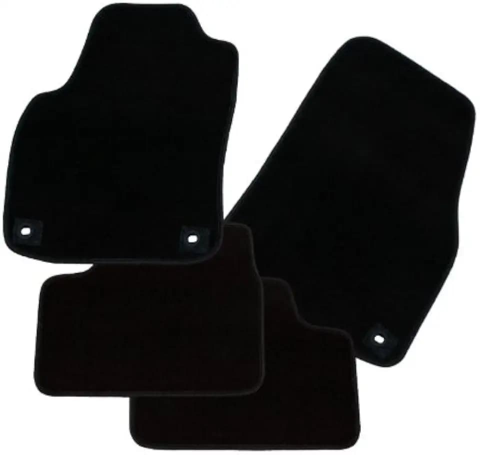 RAU AMBRS0151 Tapis de sol Fait sur mesure "BRILLANT noir" pour Meriva voiture à 5 portes 5/2003-05/2010 avec fixation en devant
