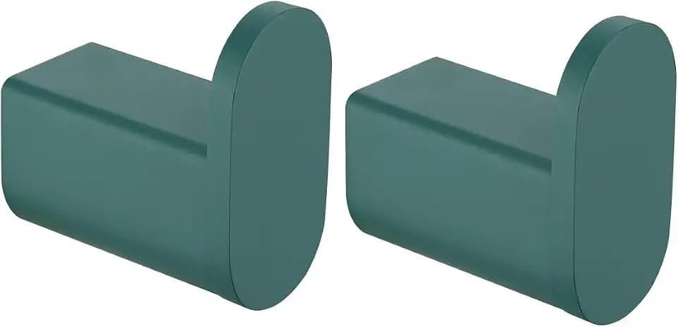 RANDOM Dark Green Towel Hooks for Bathrooms Round Shower Hooks SUS304 Stainless Steel Wall Mount Coat Hooks.96026-8DKG