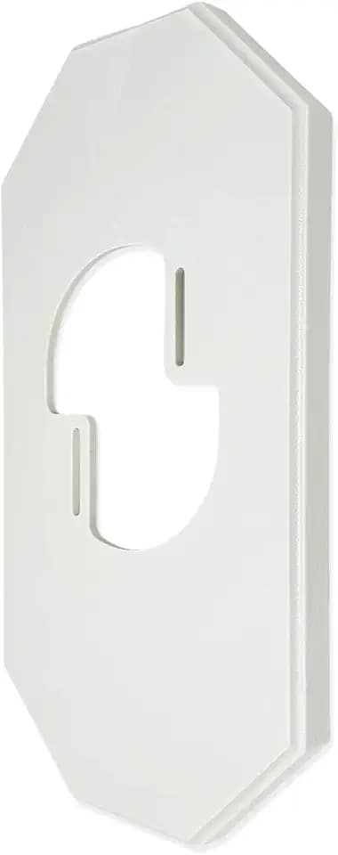 iMBAPrice IMBA-8100LP-1 White Vinyl Mega Siding Plate Cover, Trade Size 13-1/2" x 7.12" for Existing Octagonal PVC Siding Block with Built-in Electrical Box, 1-Pack