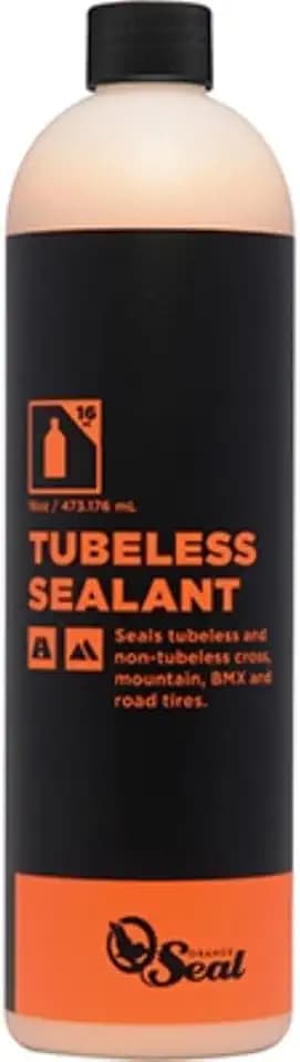 Orange Seal - Regular Formula Tubeless Bike Tire Sealant | Fast Sealing, up to 1/4" Puncture | for MTB, Road, CX and Gravel Bicycle Tires