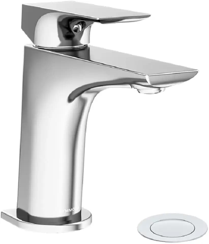 Verity Single-Hole Single-Handle Bathroom Faucet with Push Pop Drain (1.0 GPM)