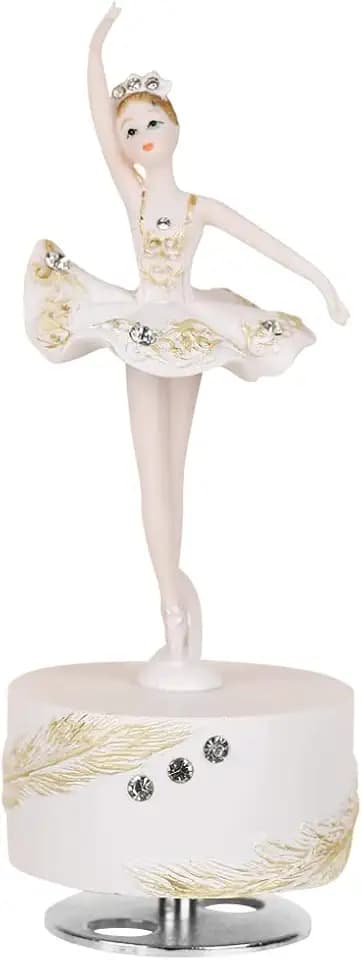 molchagar Ballerina Music Box, Castle in the Sky Wind-Up Figurine